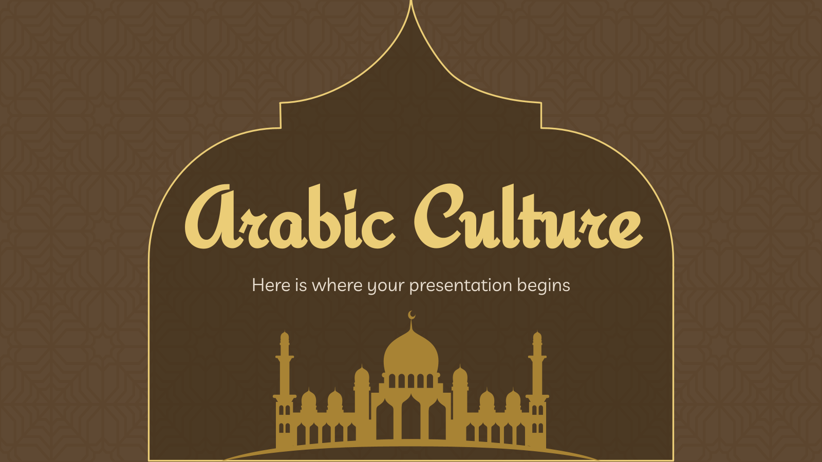 阿拉伯文化PowerPoint模板